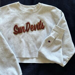 Champion Sun Devil ASU Cropped Sweatshirt